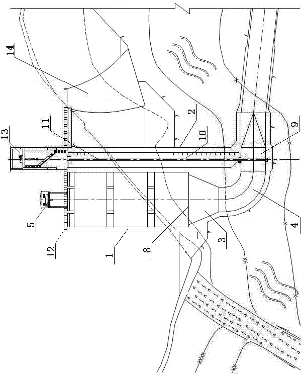 Independent arrangement structure of side-direction flow-in funnel type water inlet