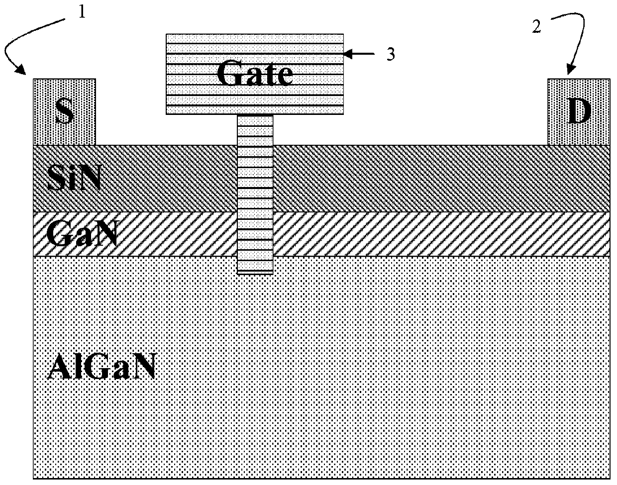 Manufacturing method of T-shaped gate of GaN-based FET (Field Effect Transistor)