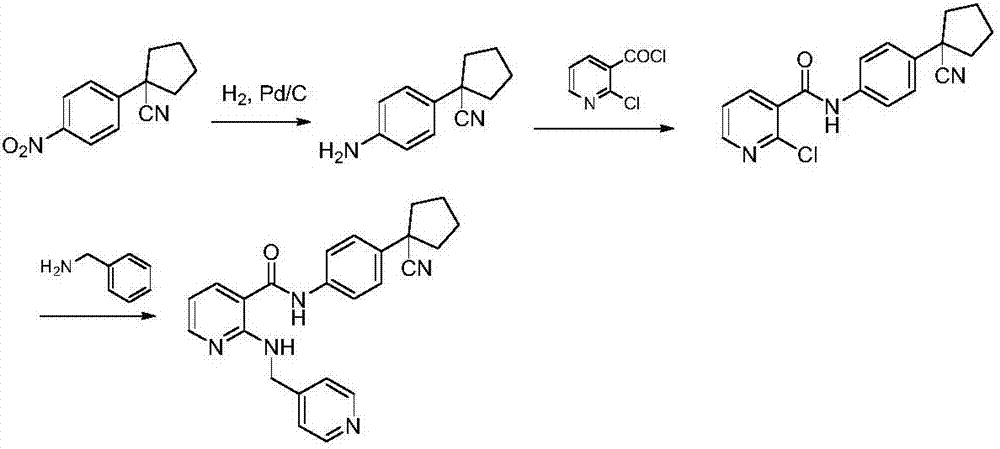 Synthesis method of apatinib for treating stomach cancer