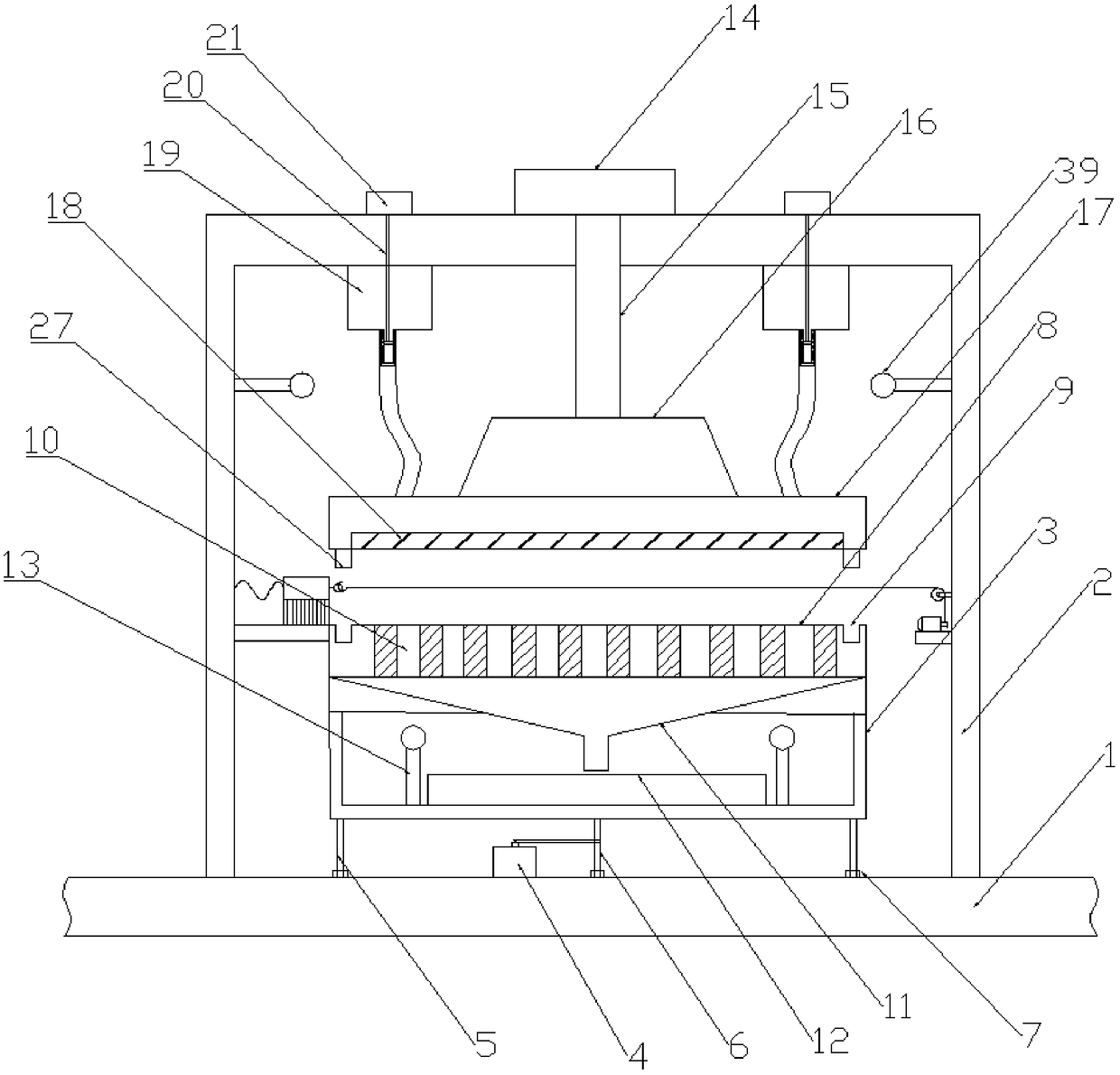 Folding and gluing machine pressing device with cleaning assembly