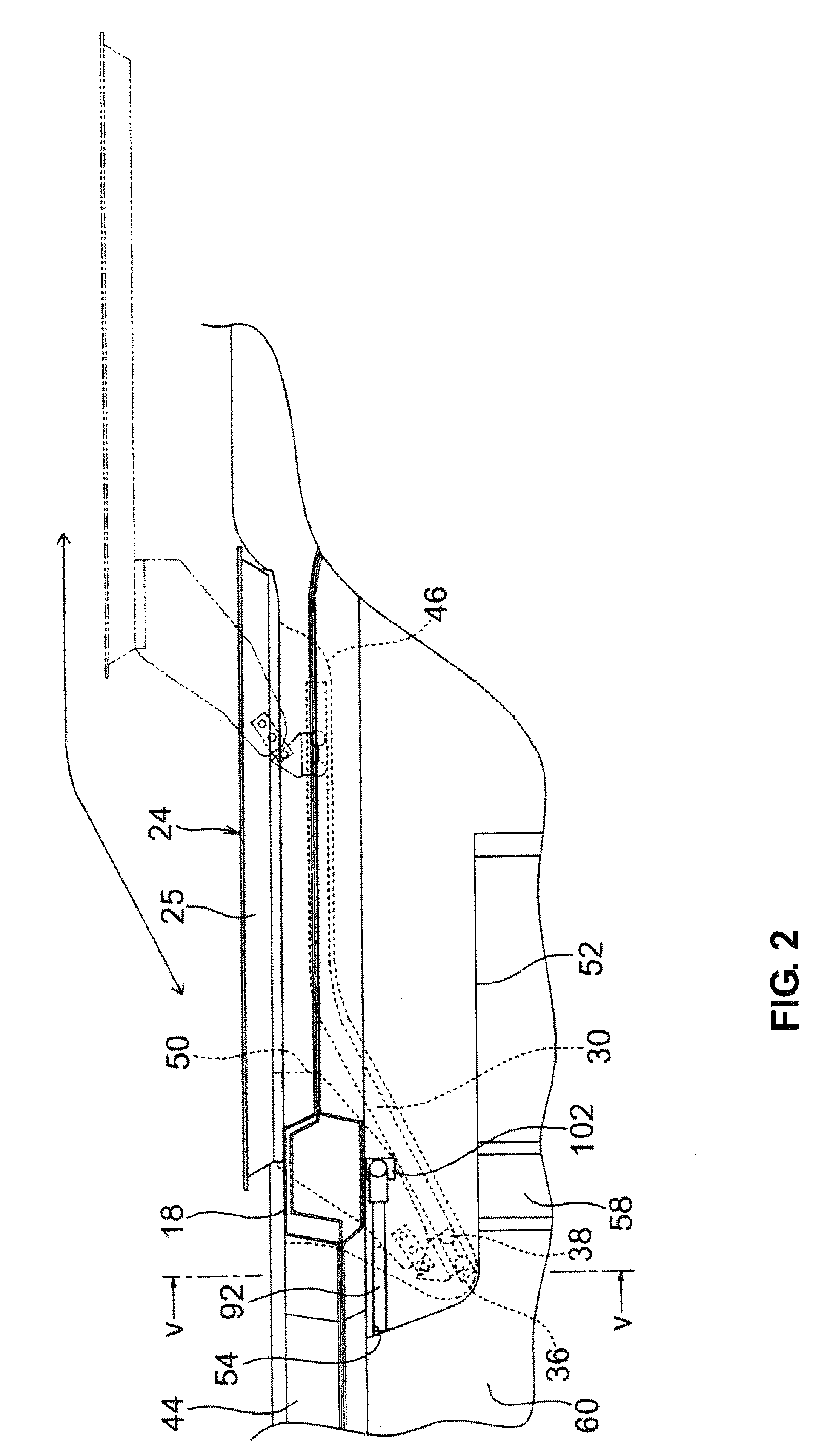 Occupant protection device of vehicle