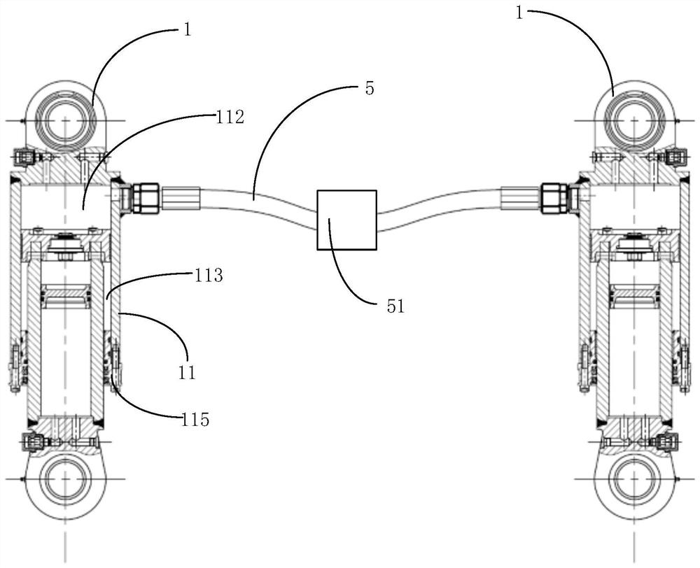 Hydraulic suspension system and vehicle