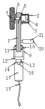 Portable polishing device for processing elevator accessory
