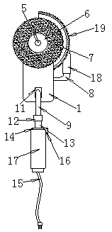Portable polishing device for processing elevator accessory