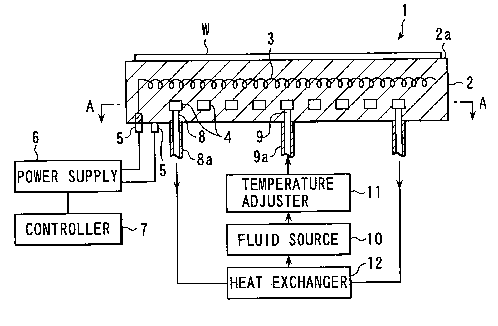Ceramic heater system and substrate processing apparatus having the same installed therein