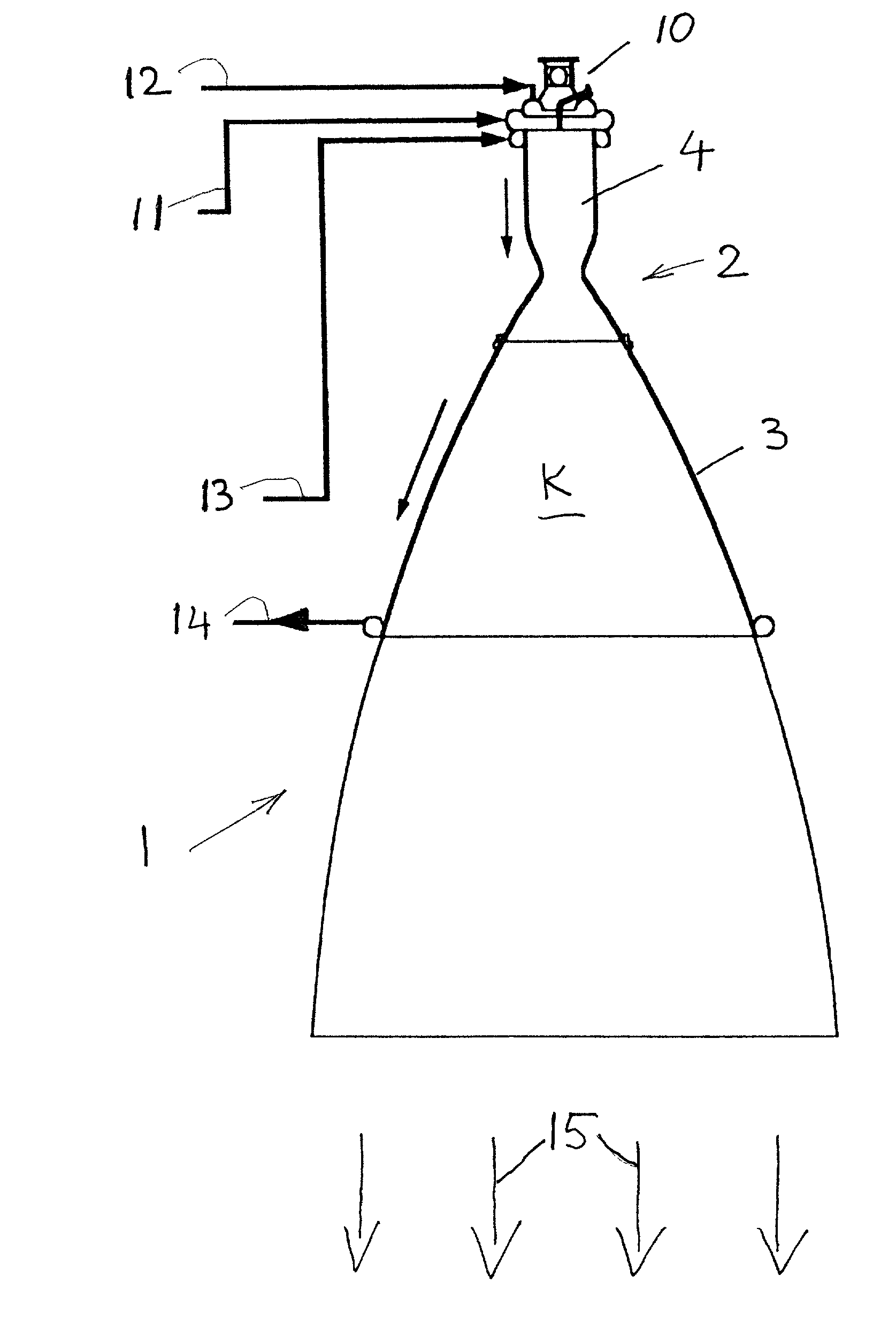 Coolable nozzle and method for producing such a nozzle for a rocket engine