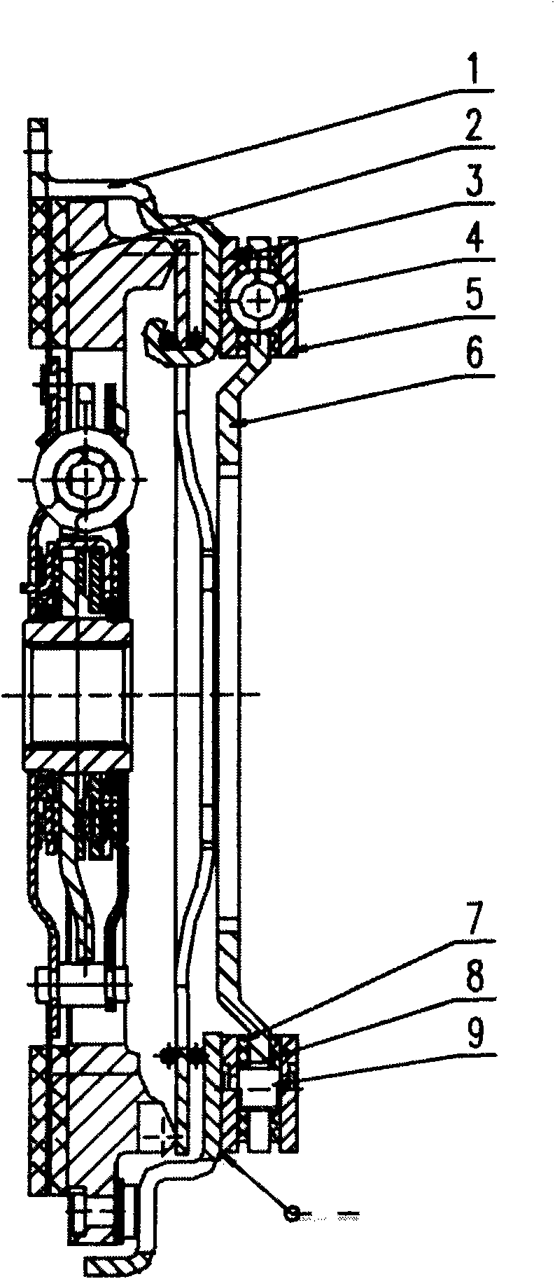 Composite damping clutch for hybrid car