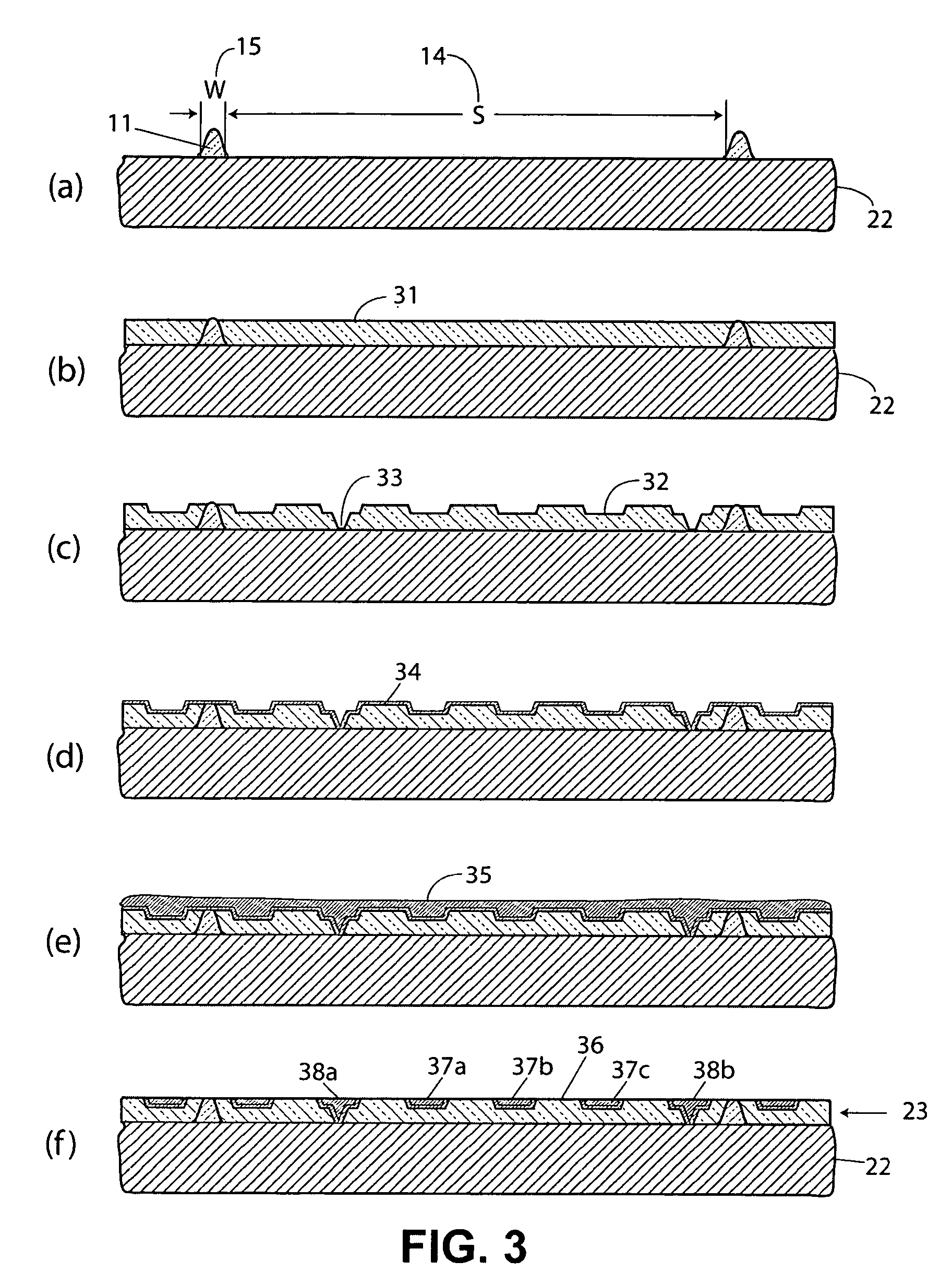 Tiled construction of layered materials