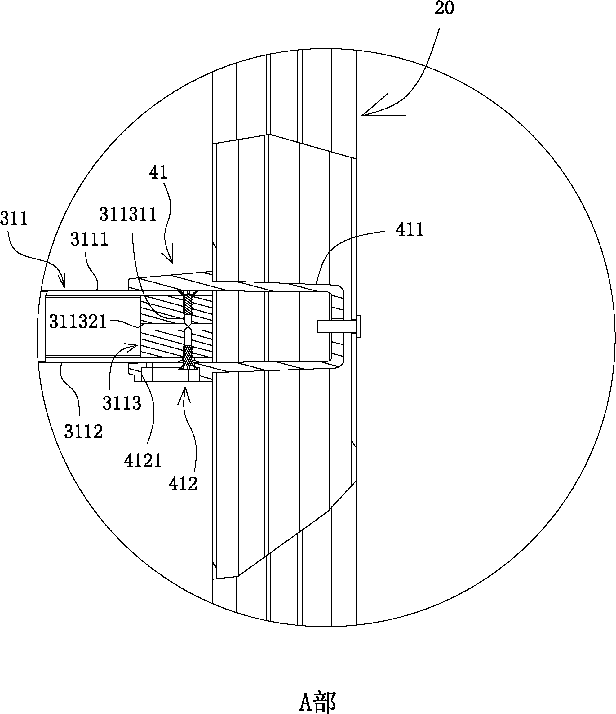 Separated assembly type gate