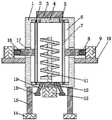 Stirring machine for bubble brick machining