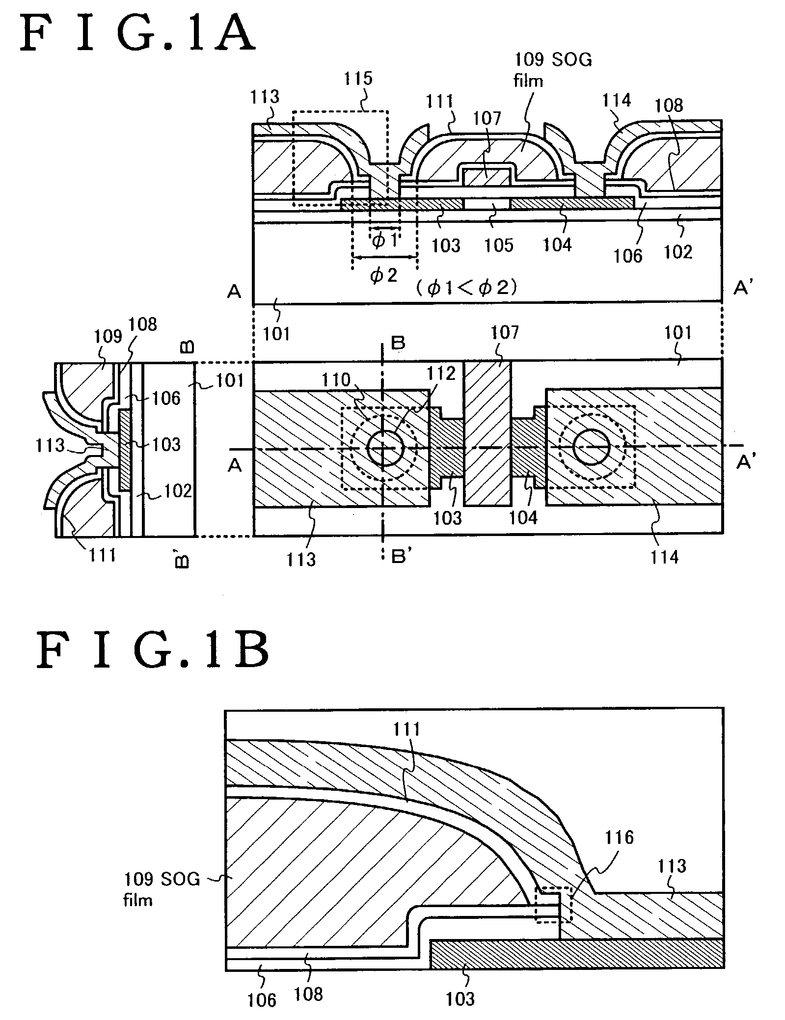 Semiconductor device and display element using semiconductor device