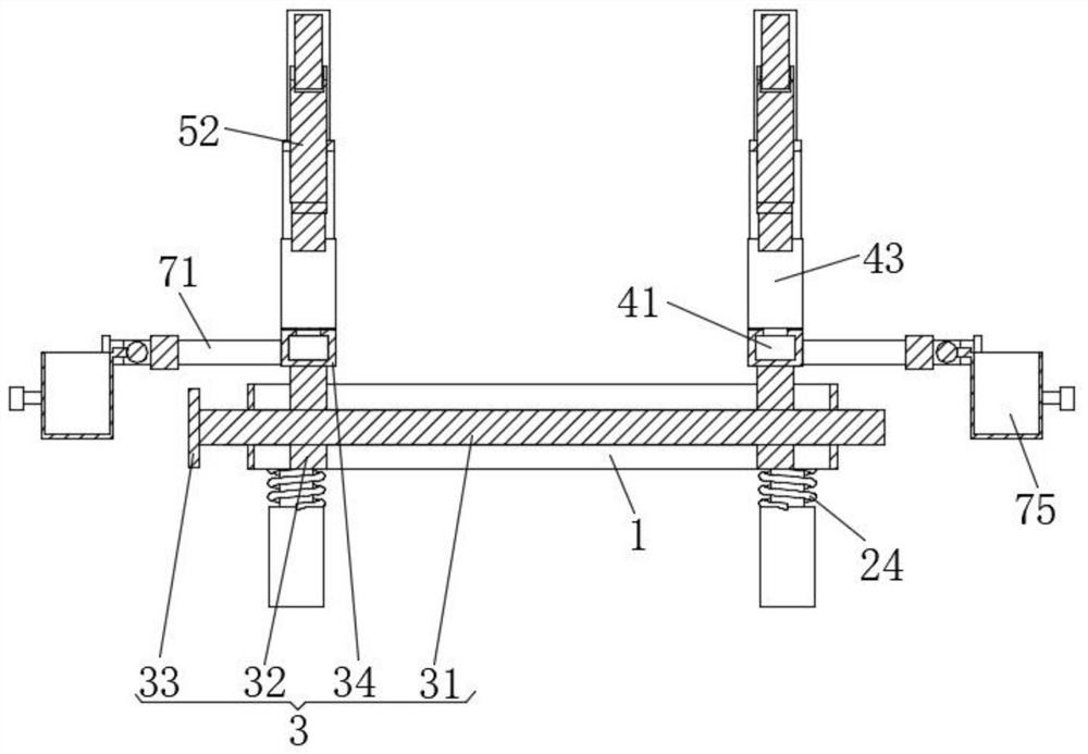 Anti-pressing supporting piece for bus duct shell