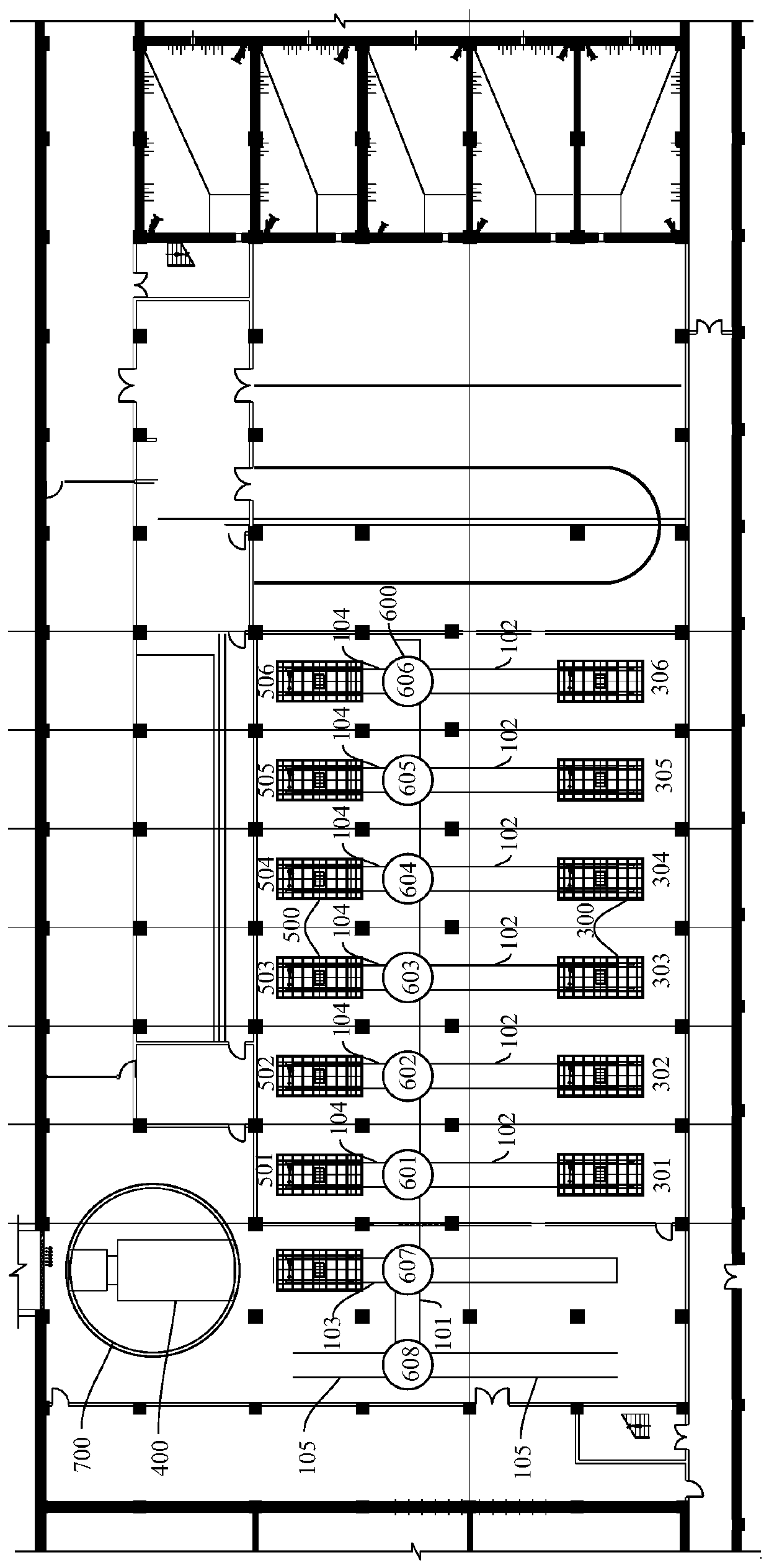 Sludge transferring system and method used for underground sewage treatment plant