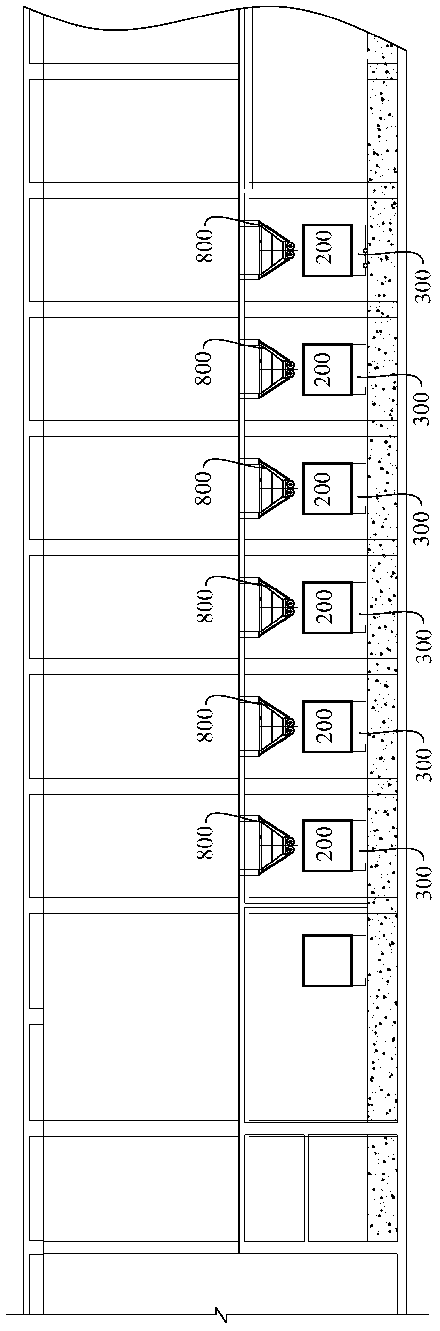 Sludge transferring system and method used for underground sewage treatment plant