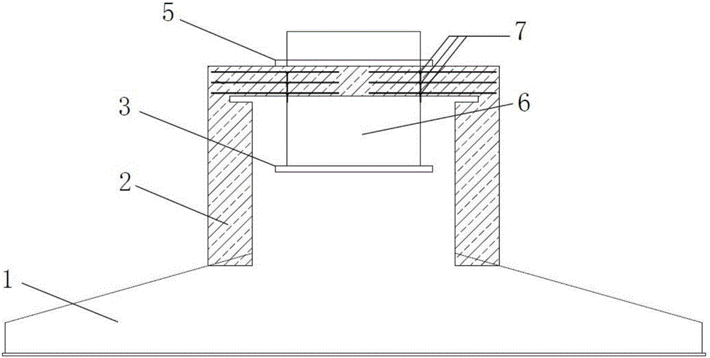Method for reinforcing fan foundation through additionally-arranged horizontal steel bars