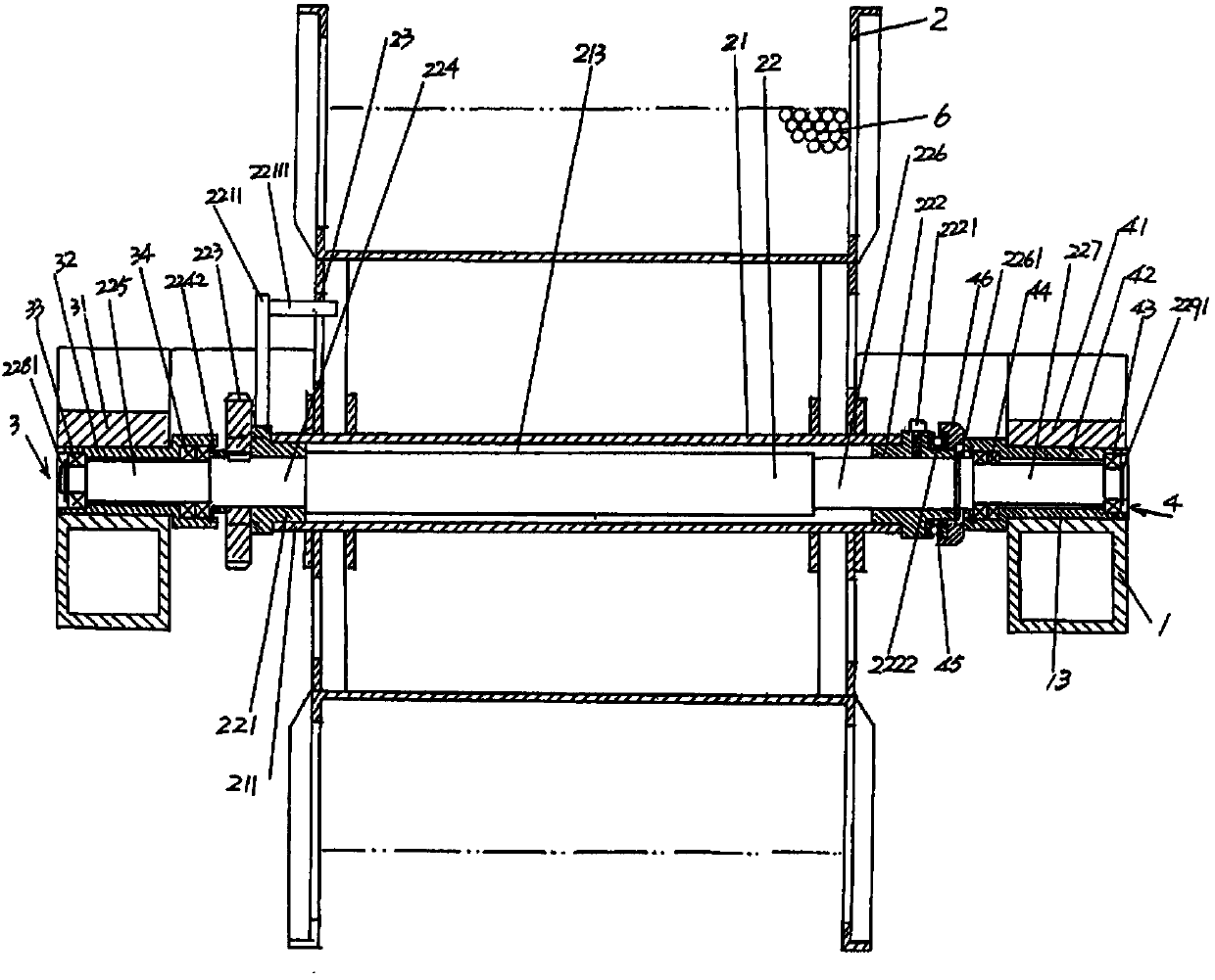 Cradle and pay-off reel structure of cable-former stranding cage device