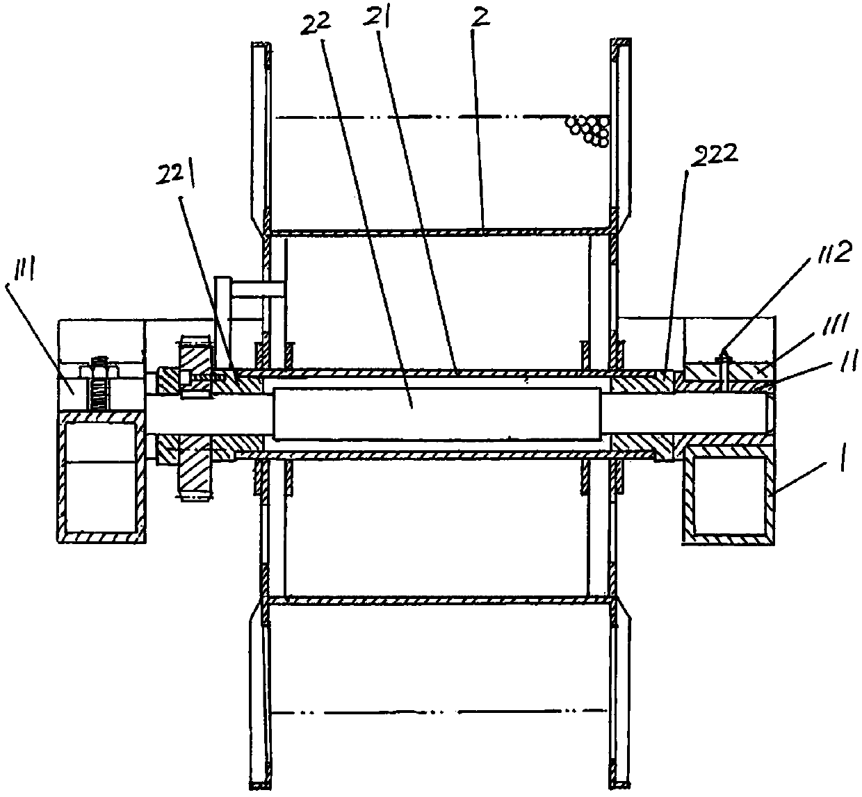 Cradle and pay-off reel structure of cable-former stranding cage device