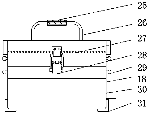 Environmental protective hardware storing box