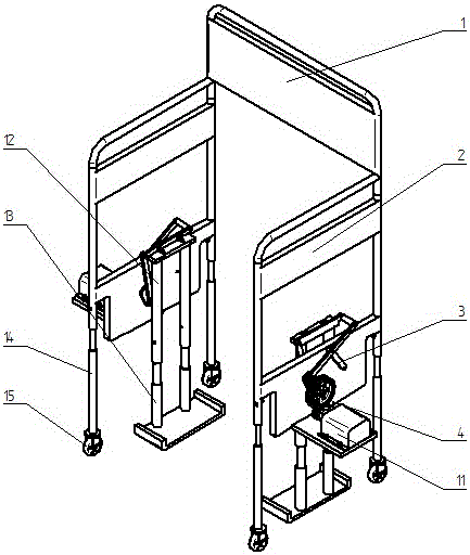 Disabled-person-standing helping recovery frame