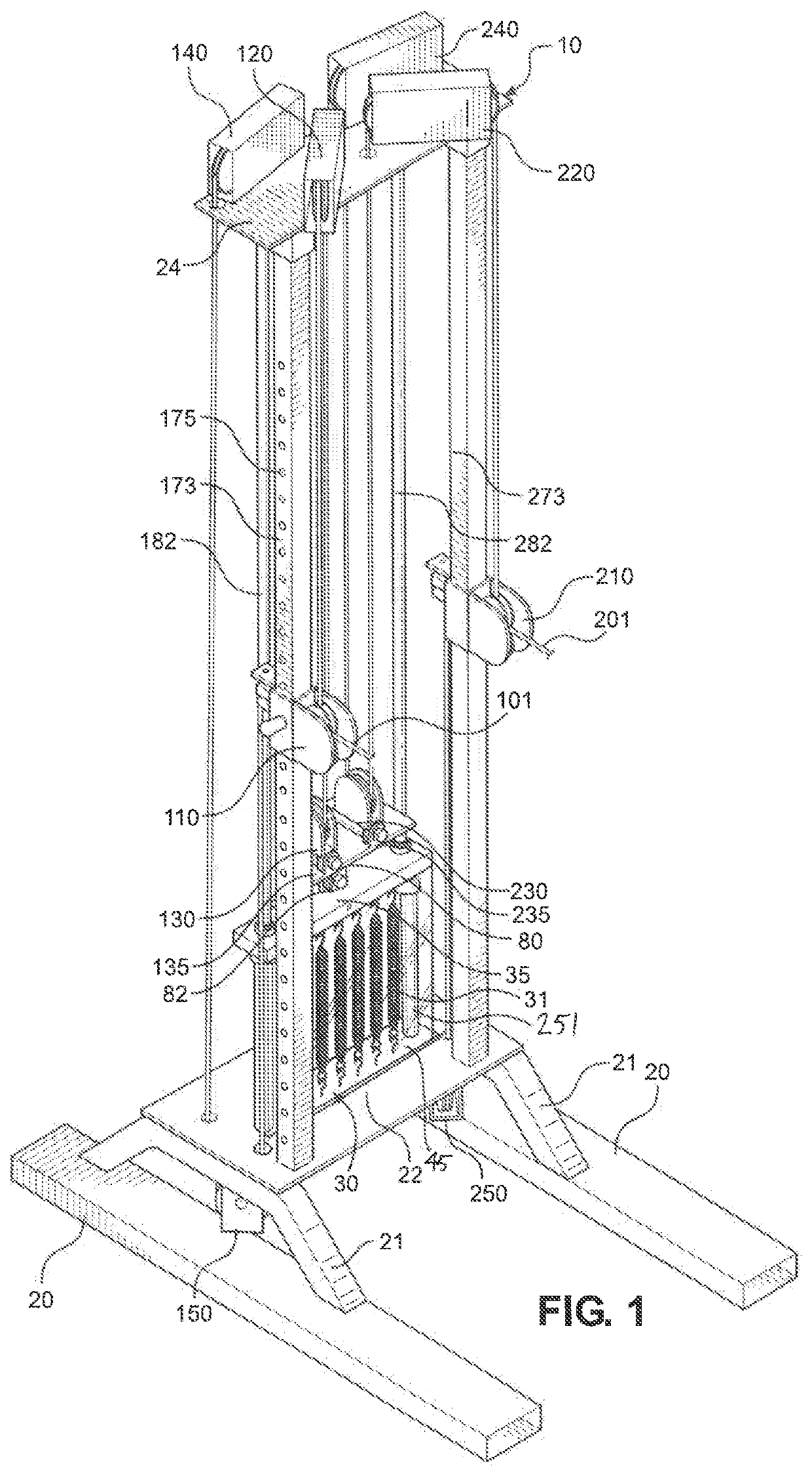 Dual balance adjustable spring tower apparatus and method of using same