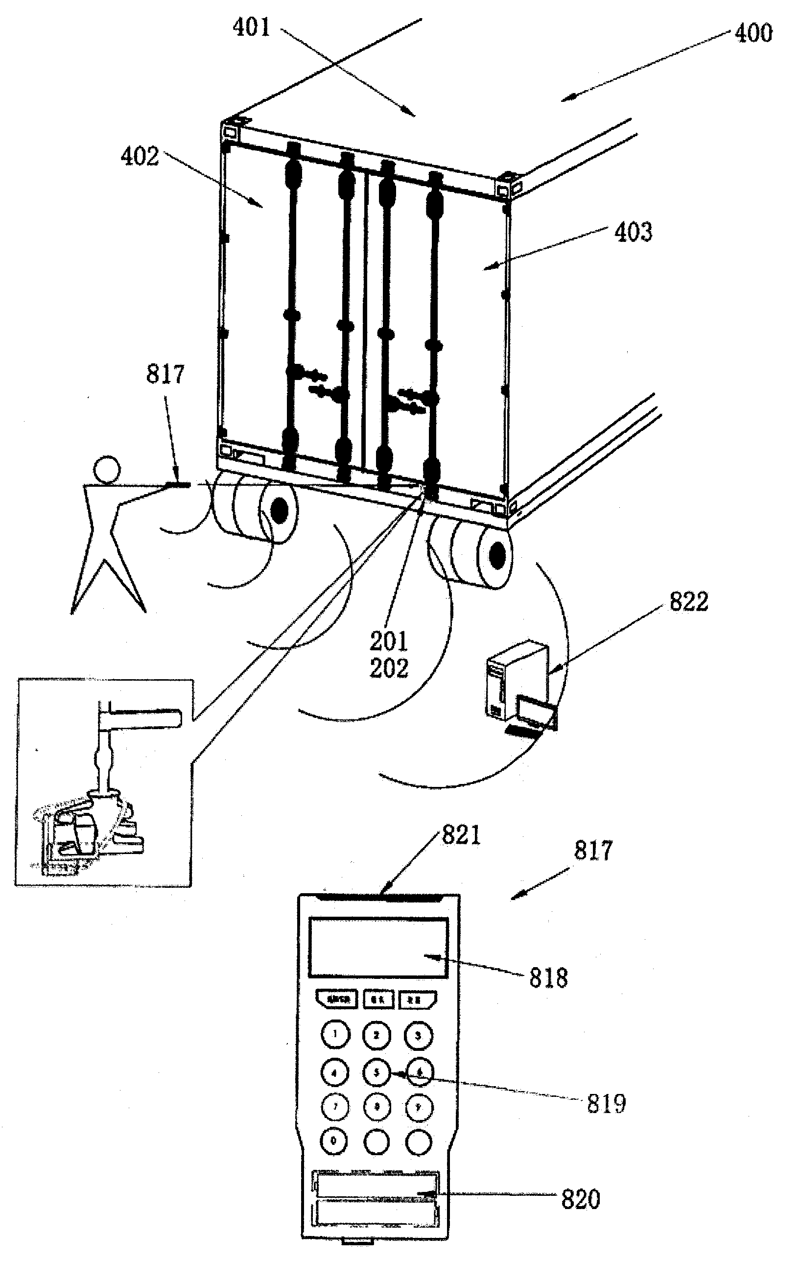 Device and method for detecting the opening of a vessel
