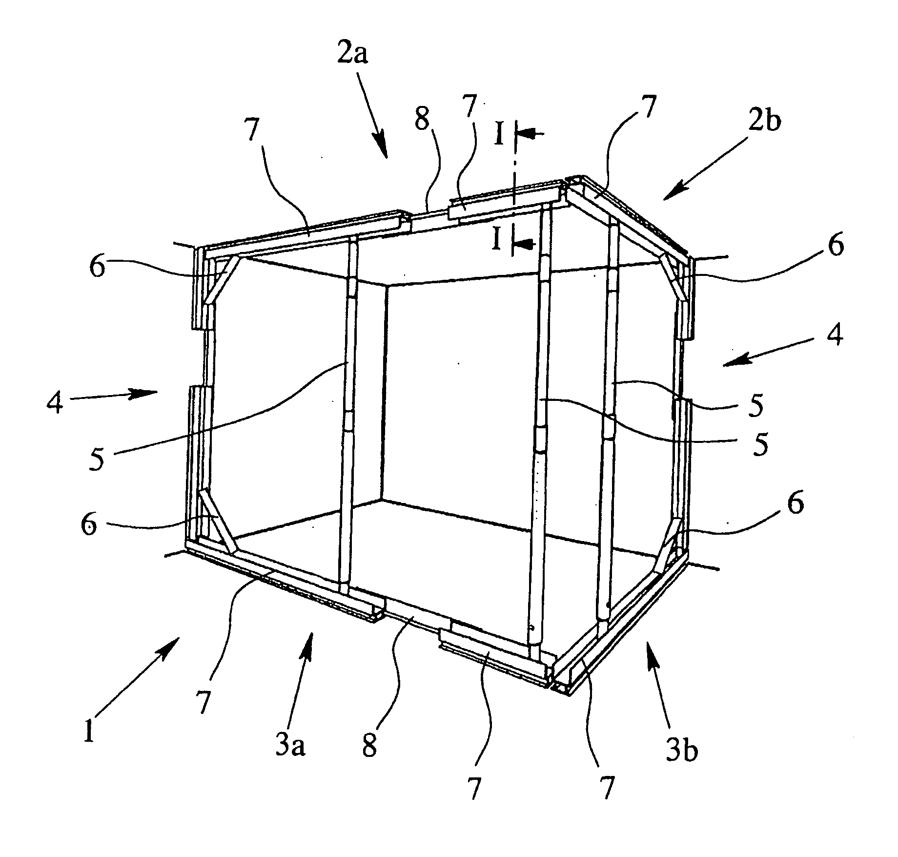 System for dividing off areas of a room