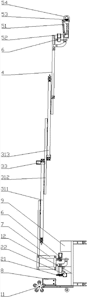 Ultra high voltage power transmission and transformation equipment high-altitude grounding operating device