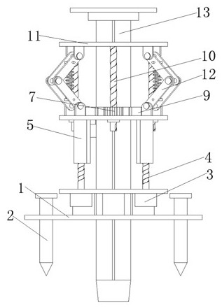 A drill pipe positioning and guiding device for drilling based on soil layer