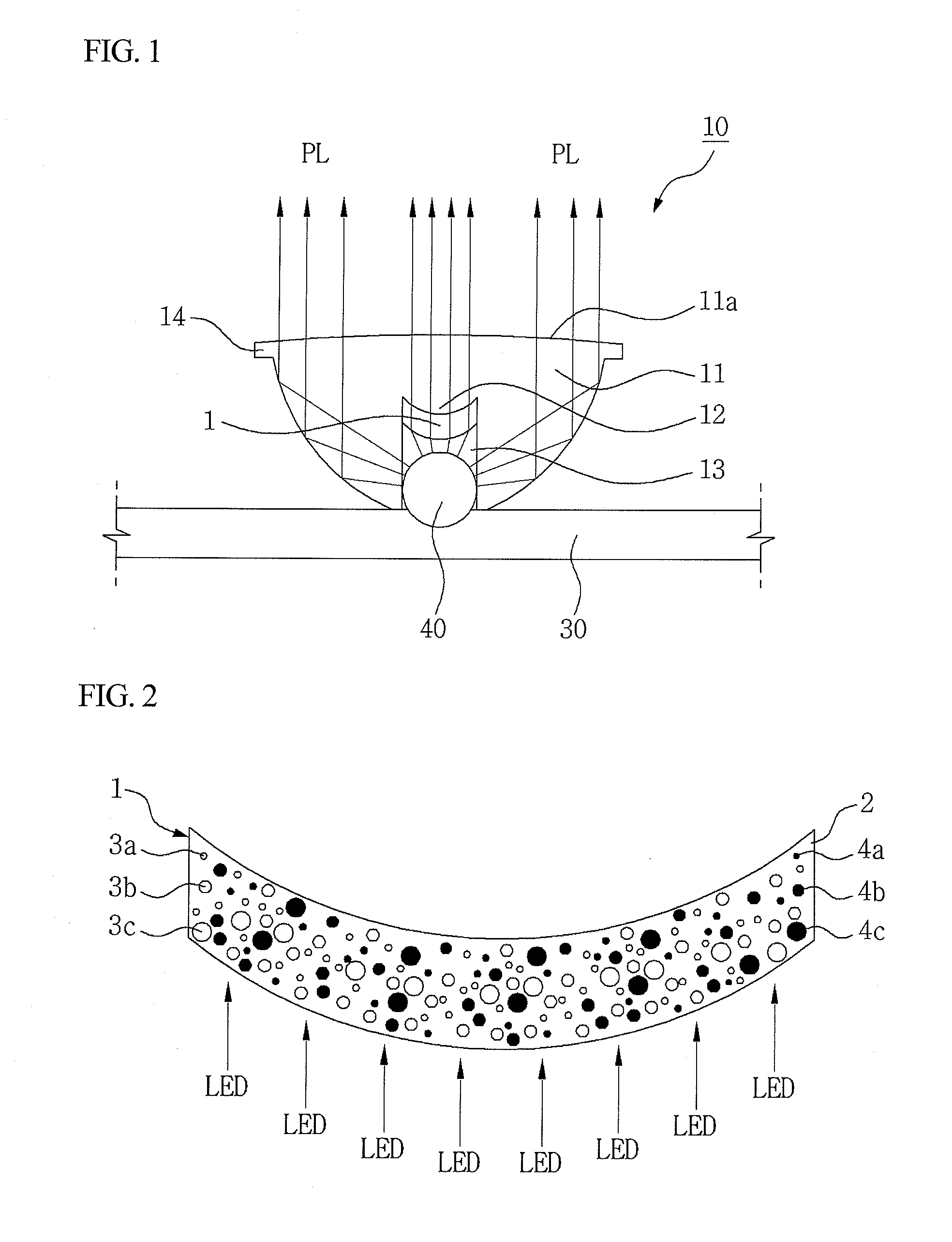 LED light converting resin composition and LED member using the same