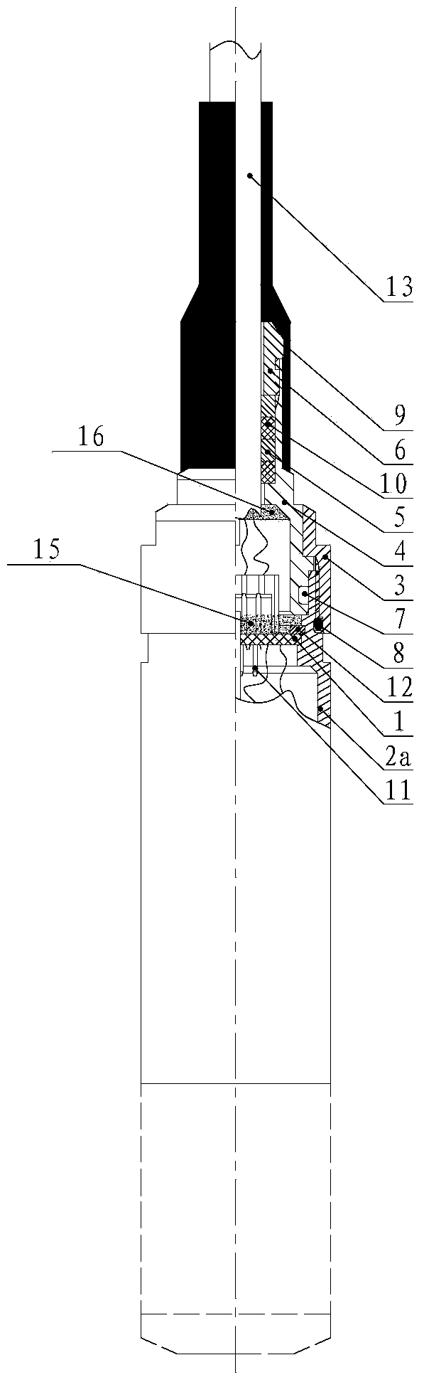 Liquid-level sealed connector and method for connecting signal transmission and gas conduction under water
