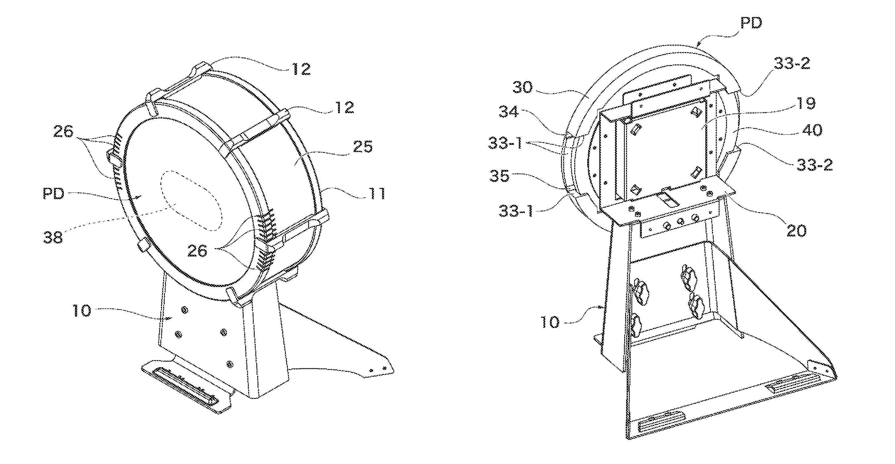 Electronic percussion instrument