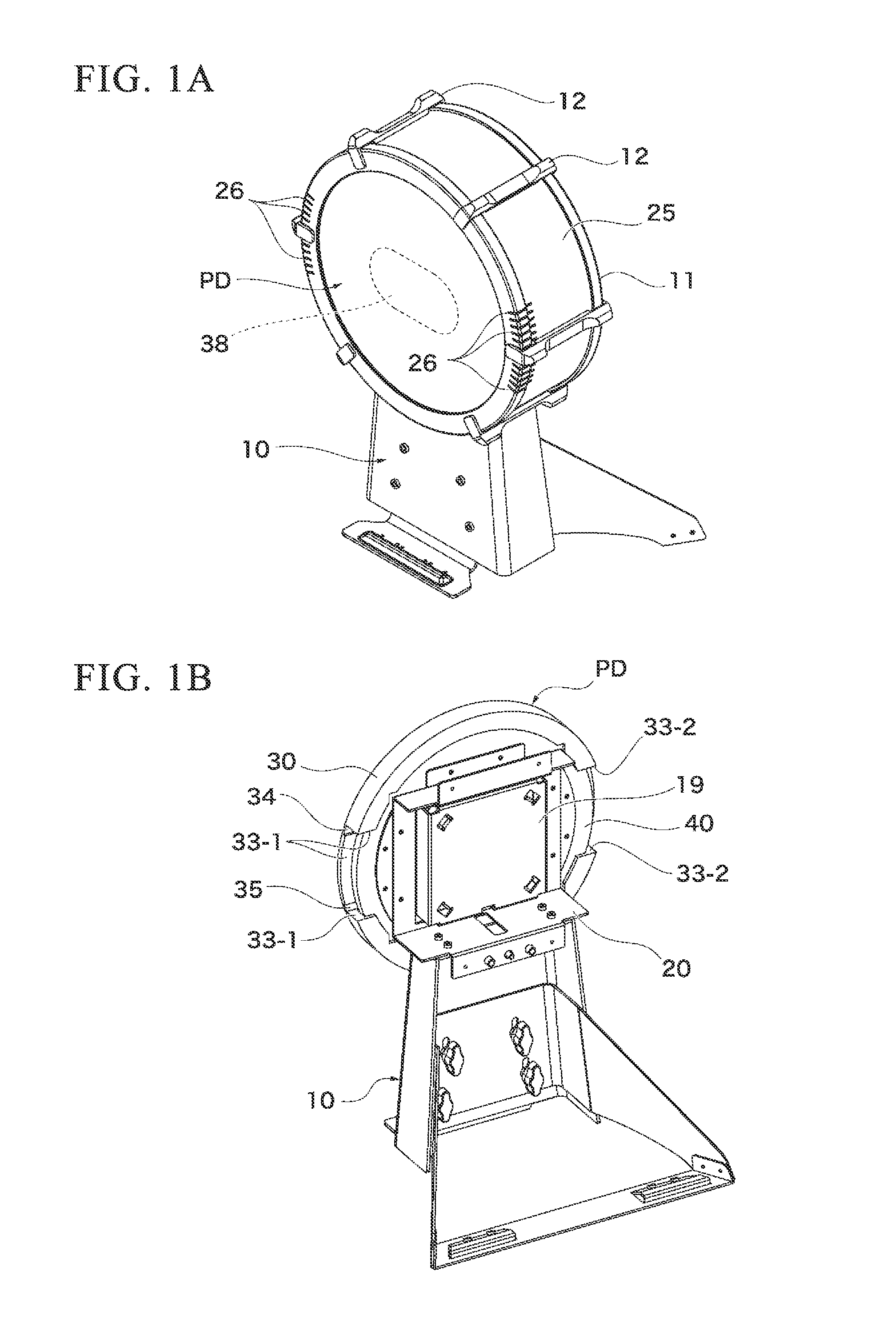 Electronic percussion instrument