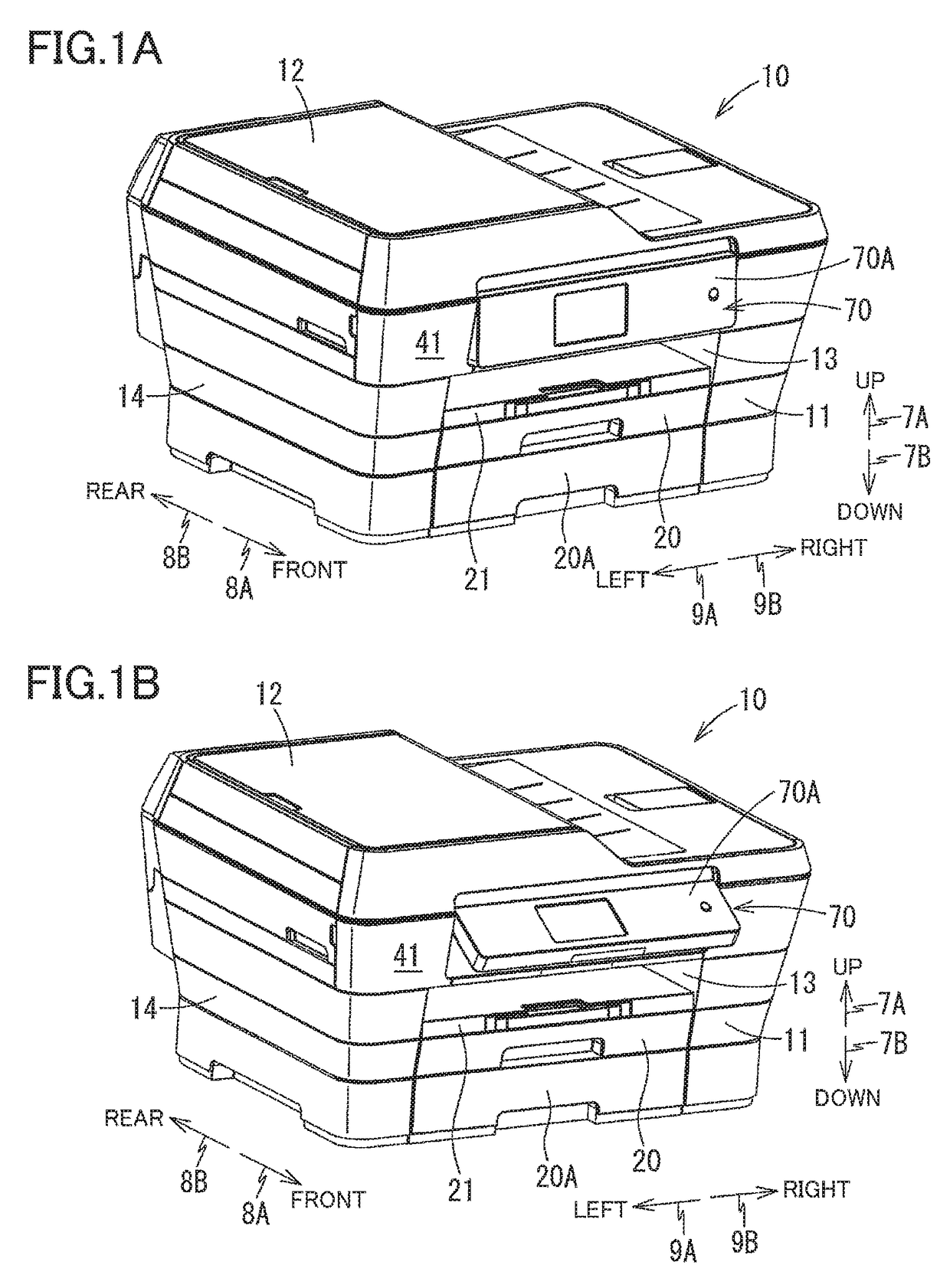 Key input device for multifunction peripheral equipment