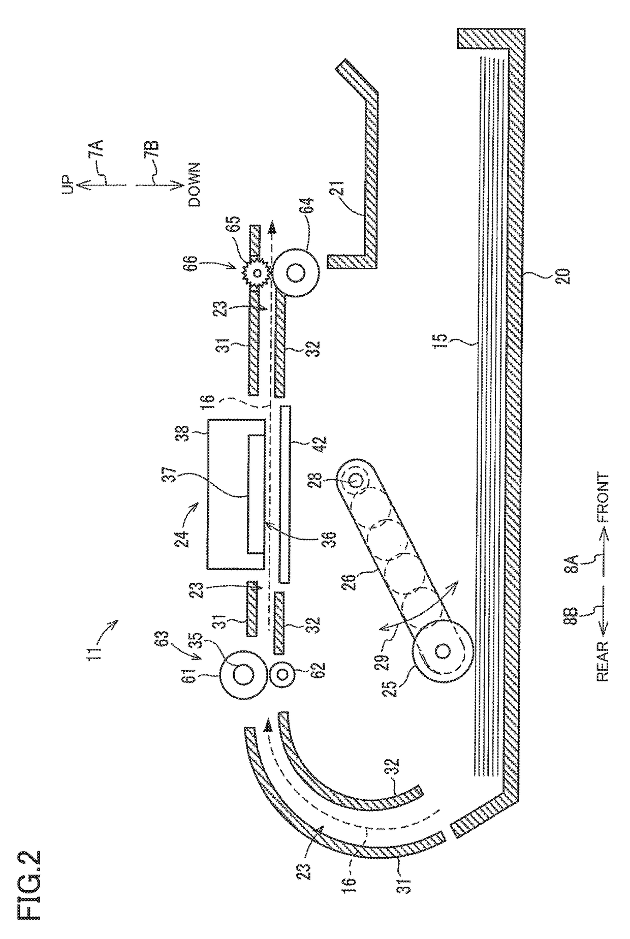 Key input device for multifunction peripheral equipment