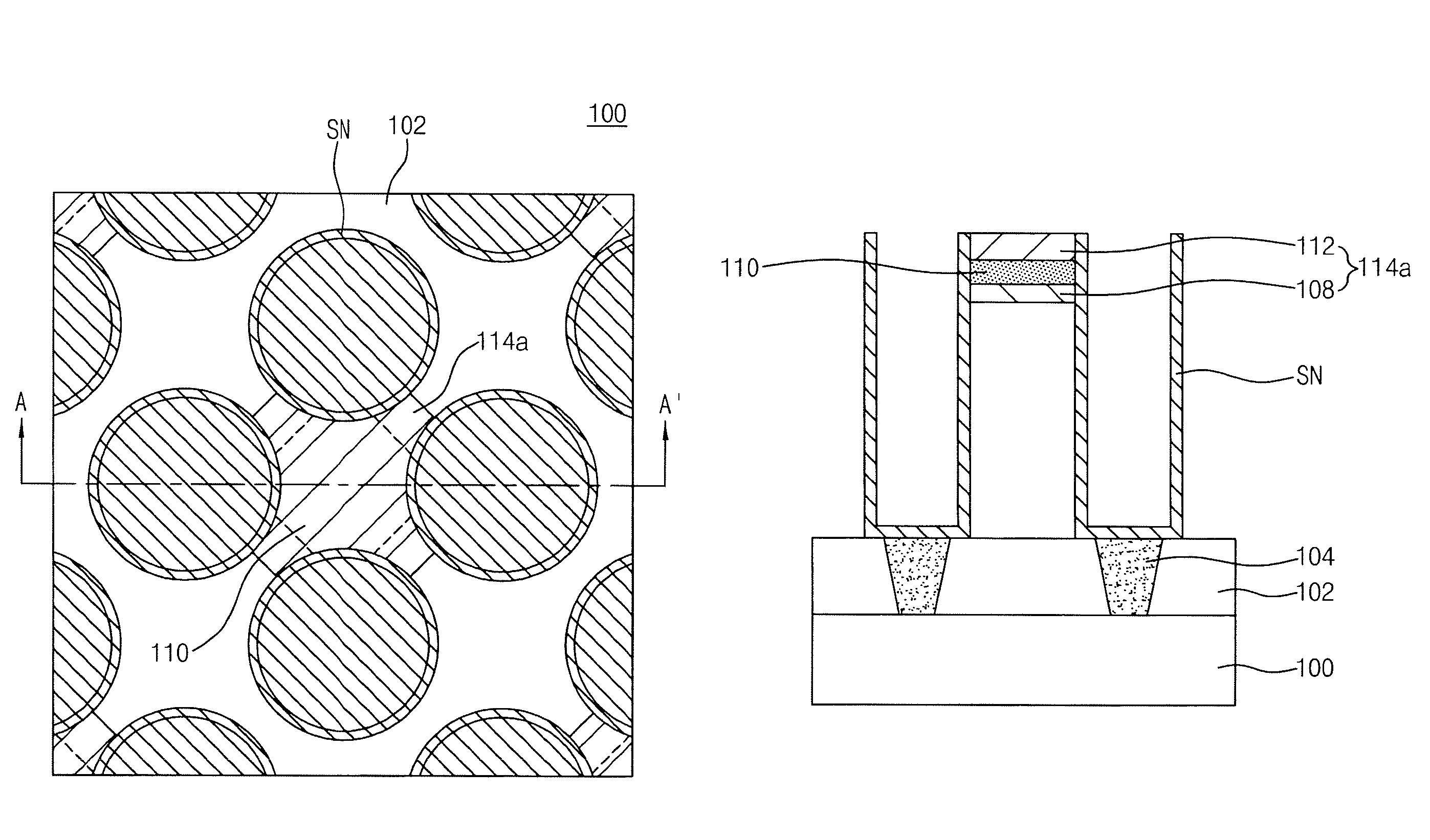 Semiconductor device having capacitors fixed to support patterns and method for manufacturing the same