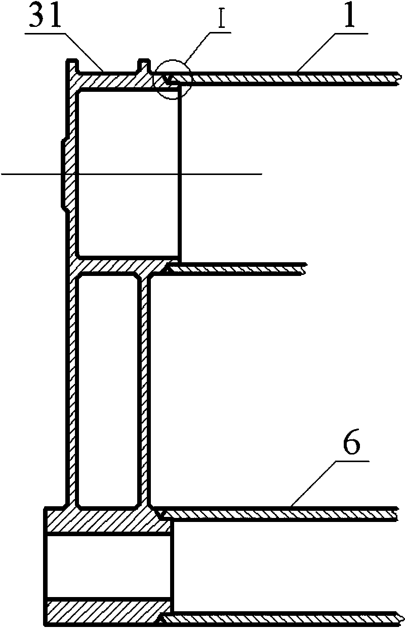 Middle torsion barrel assembly of mining dump truck