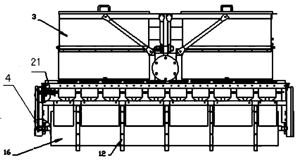 Direct rice sowing machine with fertilizing and earthing function