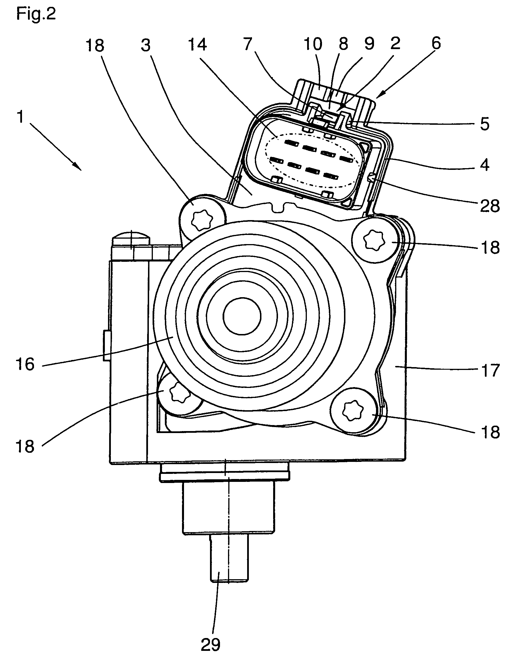 Electric drive with expandable catch and protective device