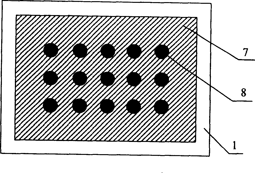 Panel display having adulterated polycrystal silicon field emission cathode array structure and its manufacturing technology