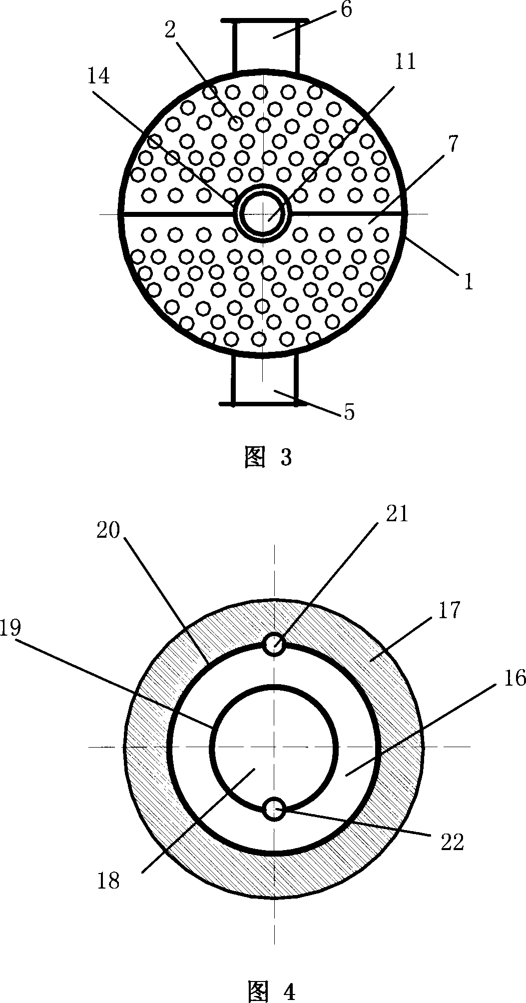 Pipe type heat exchanger with heat exchange shell intensified by ultrasonic wave