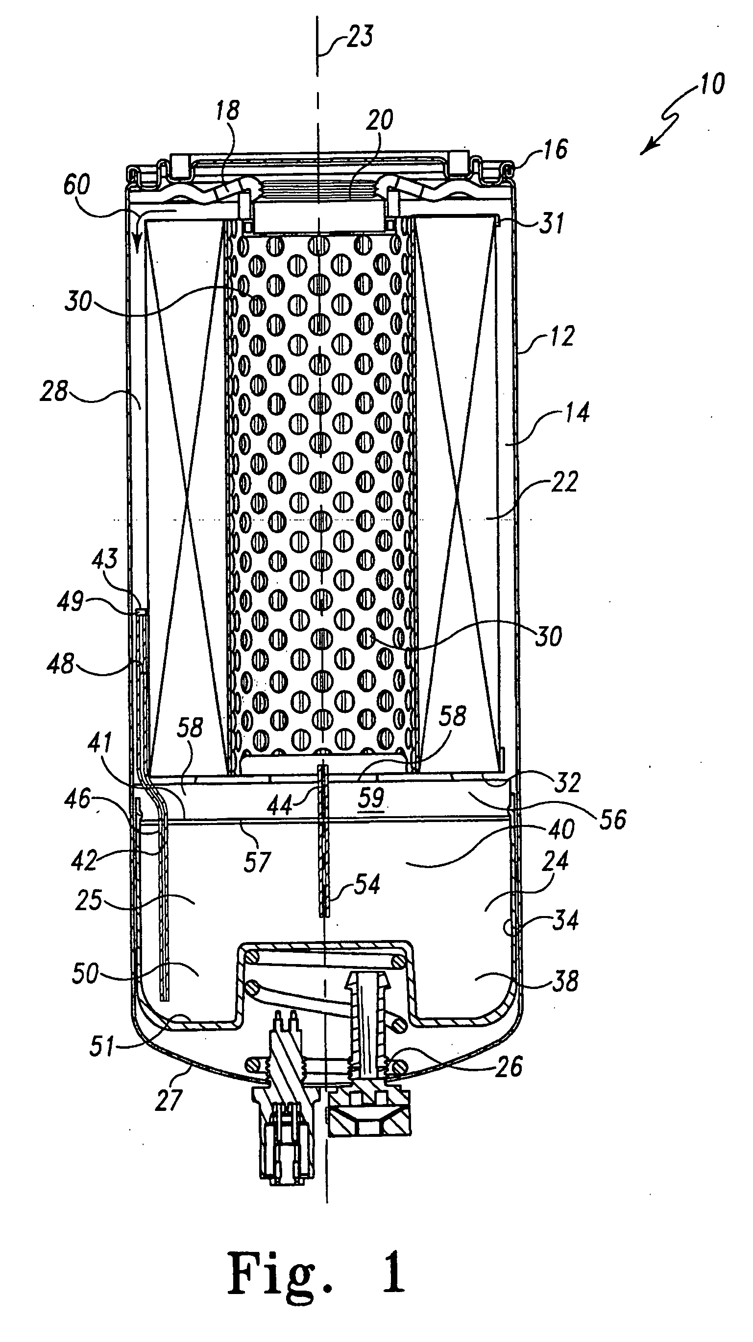 Pressure gradient dosing system for fluid supply