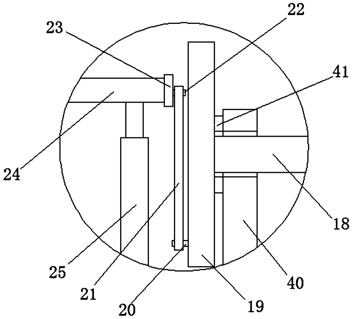 Wood chip collecting device for wood cutting