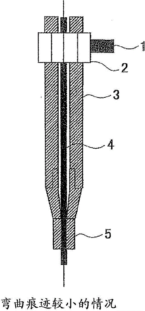 Welding torch for first electrode for multi-electrode submerged arc welding and welding method using same