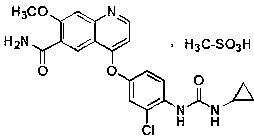 Inactivation method of lenvatinib raw material production waste liquor