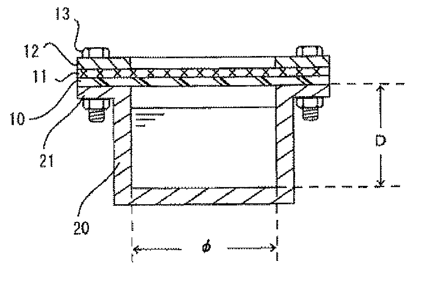 Rubber composition and fuel tank packing for automobile using the composition