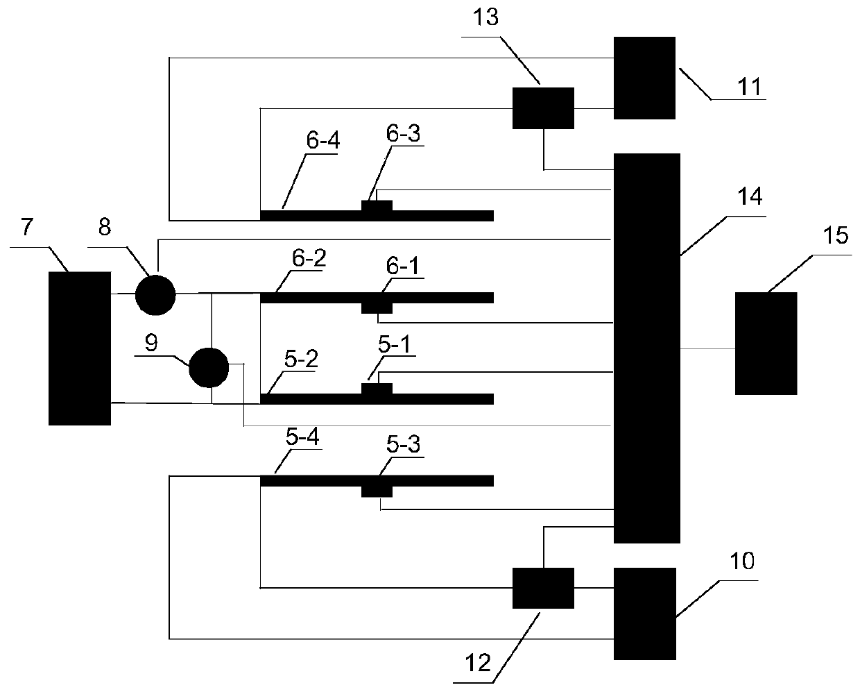 Online thickness monitoring device and method for accumulated dust in bottom of horizontal flue