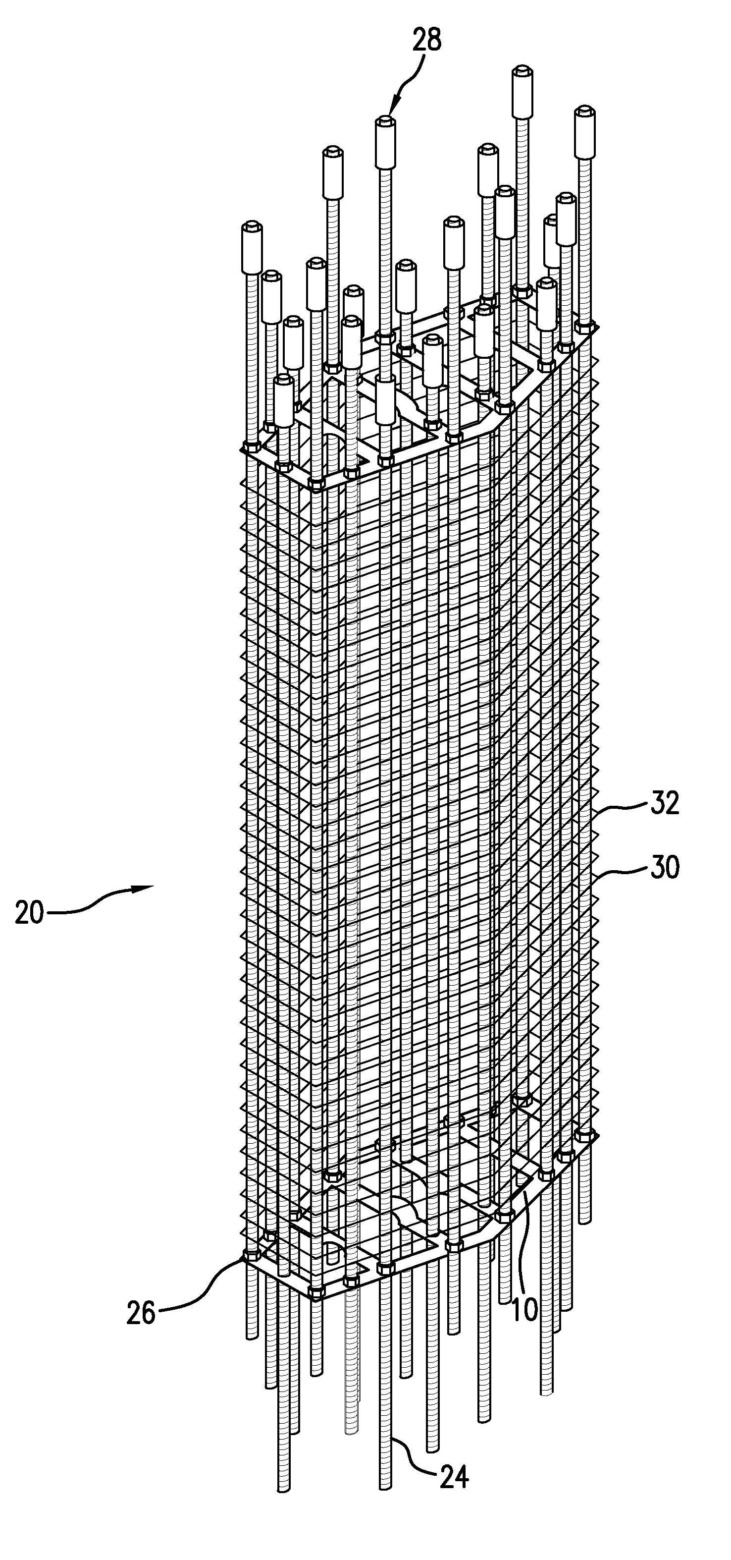 Pre-fabricated modular reinforcement cages for concrete structures