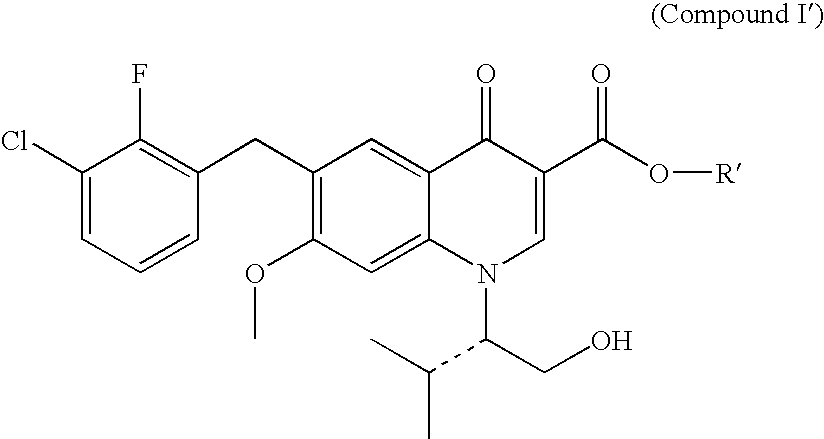 Use of 6-(3-chloro-2-fluorobenzyl)-1-[(2S)-1-hydroxy-3-methylbutan-2-yl]-7-methoxy-4-oxo-1,4-dihydroquinoline-3-carboxylic acid or salt thereof for treating retrovirus infection