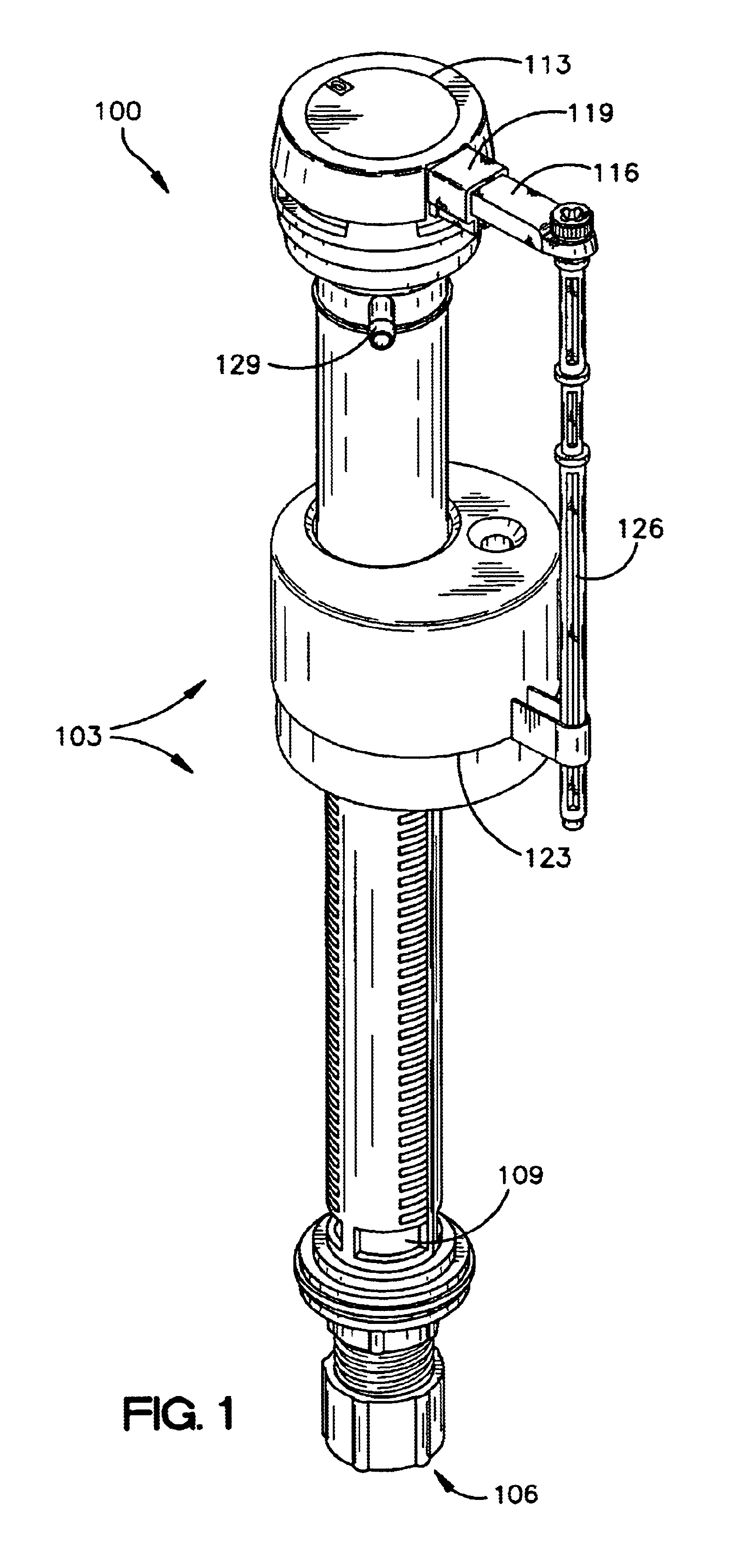 Toilet fill valve with valve lock
