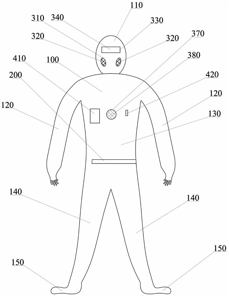 Improved epidemic prevention protective garment